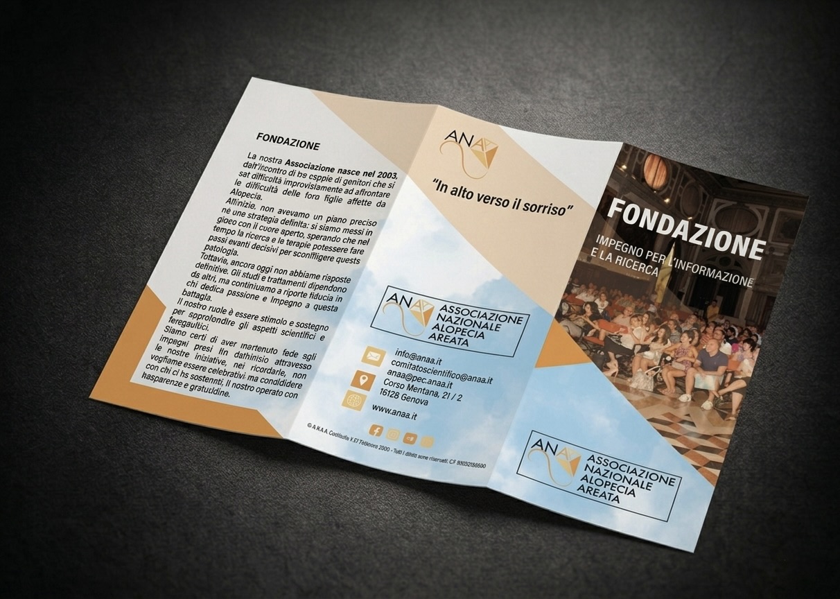 Brochure istituzionale progettata per organizzare contenuti informativi e facilitare la lettura.
